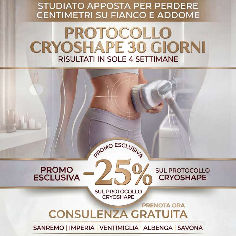 Trattamento pancia e fianchi Crioshape sconto 25% - Savona